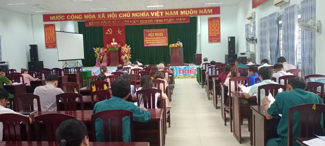 UBND XÃ SƠN THÀNH ĐÔNG TỔNG KẾT CÔNG TÁC PHÒNG CHỐNG THIÊN TAI VÀ TÌM KIẾM CỨU NẠN NĂM 2022.